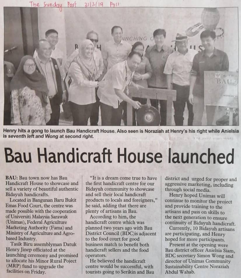 Bau Handicraft House Project in local newspaper Image